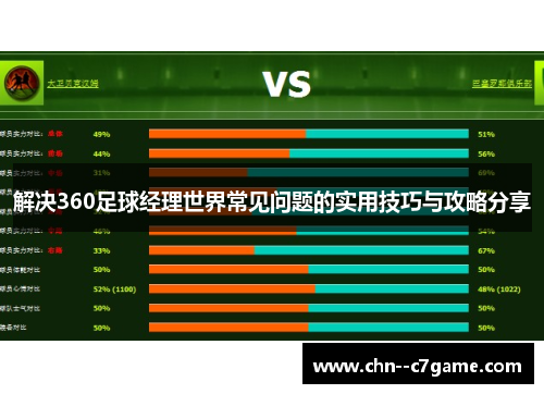 解决360足球经理世界常见问题的实用技巧与攻略分享 解决360足球经理世界常见问题的实用技巧与攻略分享